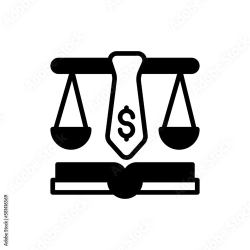 Business Law icon in vector. illustration