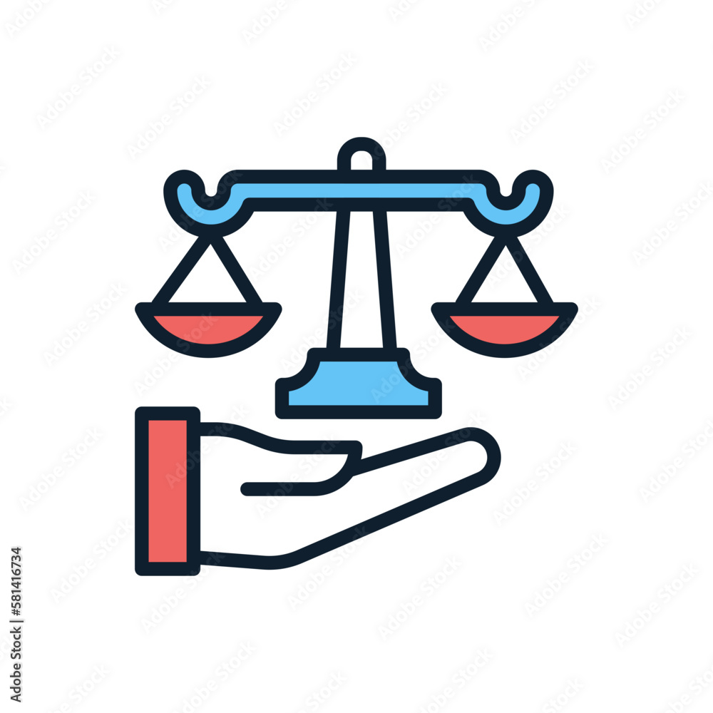 Protection Law icon in vector. illustration Protection Law icon in vector. illustration