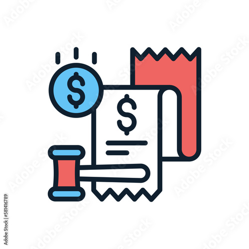 Fine icon in vector. illustration