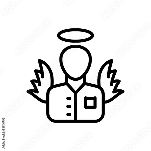 Innocent icon in vector. illustration