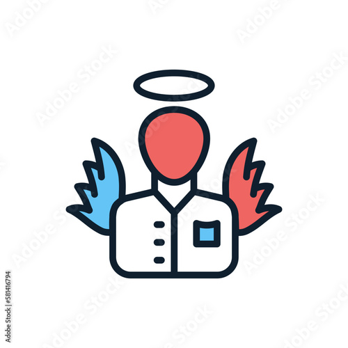 Innocent icon in vector. illustration