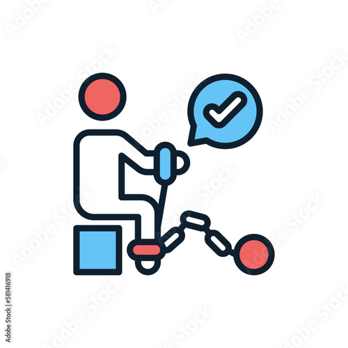 Guilty icon in vector. illustration