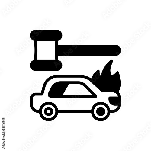 Tort Law icon in vector. illustration