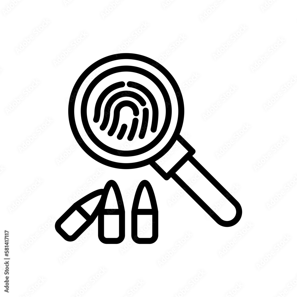 Evidence Analysis icon in vector. illustration Evidence Analysis icon in vector. illustration
