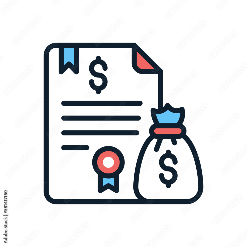 Compensation icon in vector. illustration Compensation icon in vector. illustration