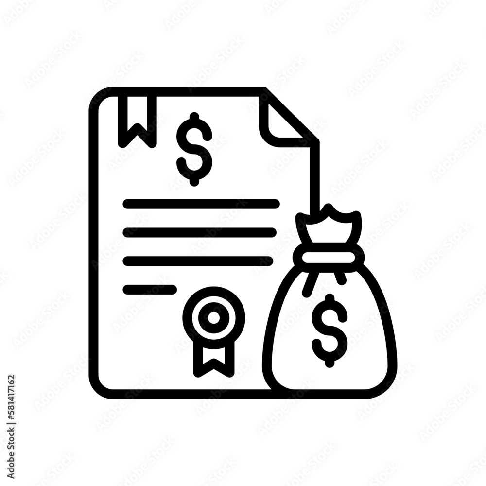 Compensation icon in vector. illustration Compensation icon in vector. illustration