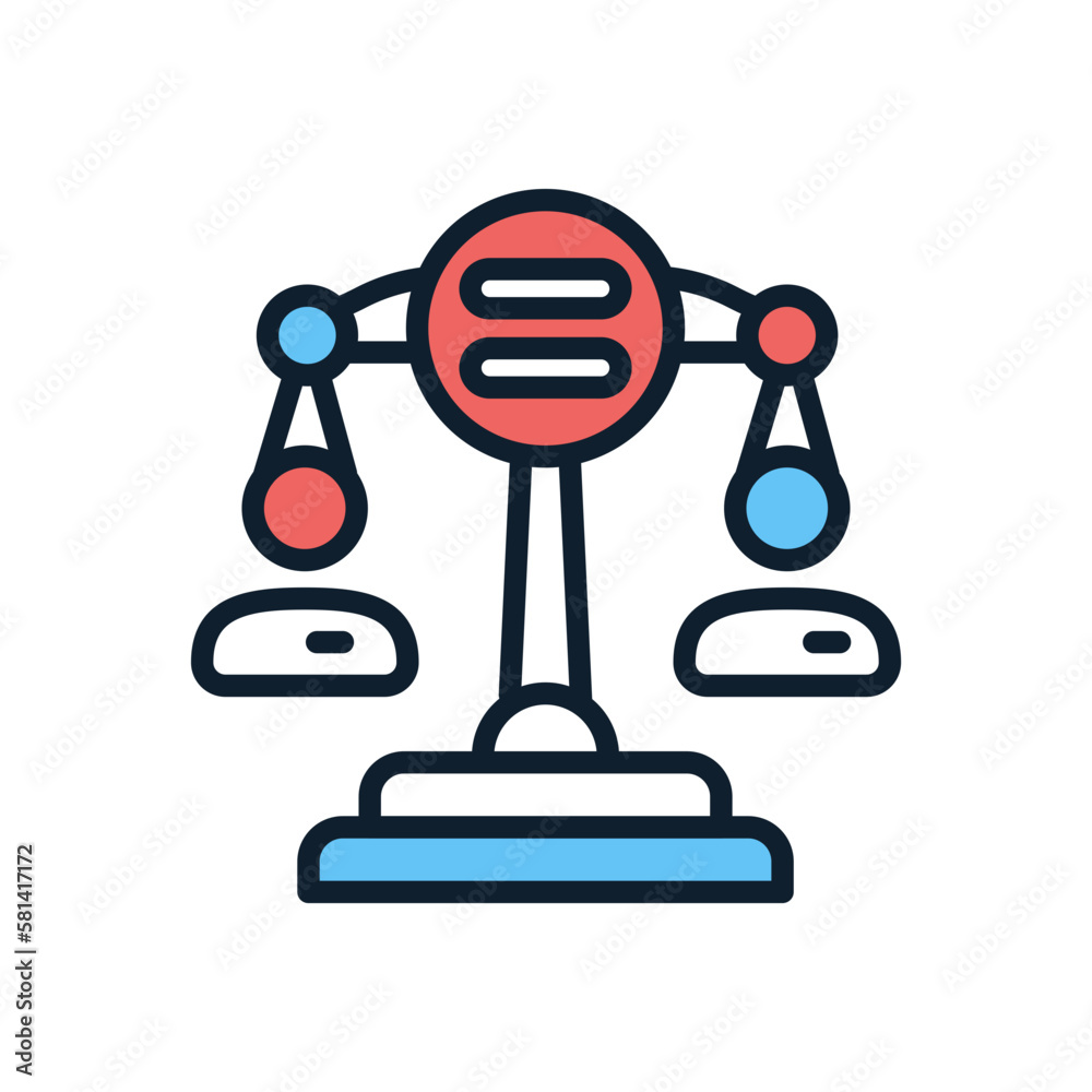 Equality icon in vector. illustration