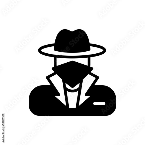Bandit icon in vector. illustration