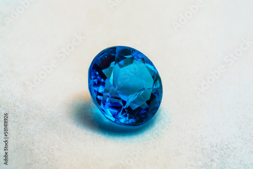 faceted hauyne gem stone mineral 