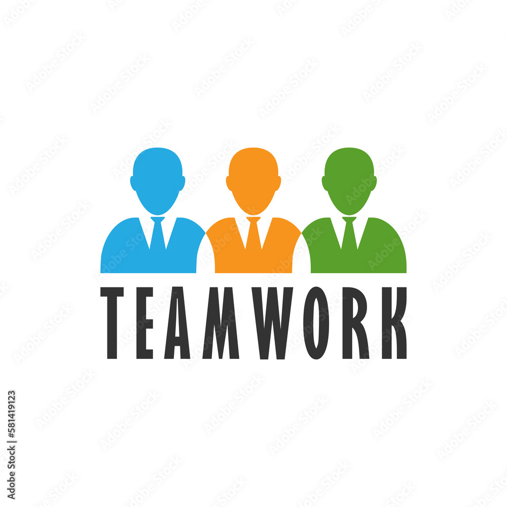 Teamwork People human logo icon isolated on transparent background Teamwork People human logo icon isolated on transparent background
