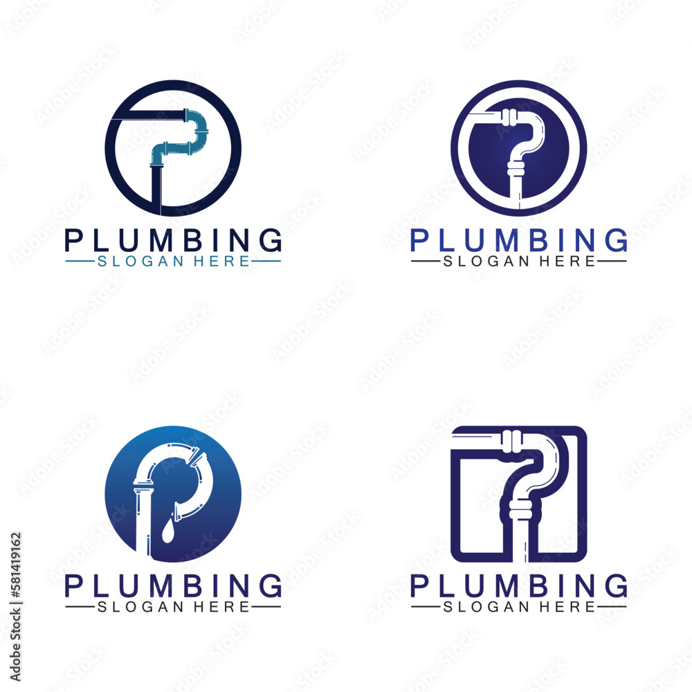 Letter P plumbing logo icon design vector Letter P plumbing logo icon design vector