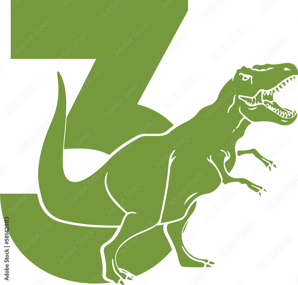 Obraz premium Dinosaur SVG Design eps 