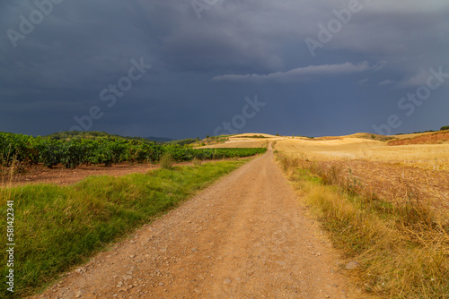 Rural road in the Spanish