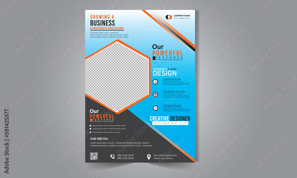Modern Company Business Flyer Template Design Modern Company Business Flyer Template Design