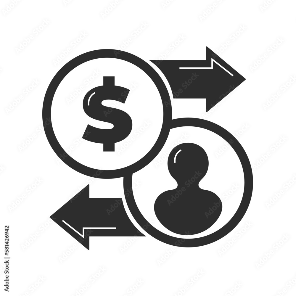 Cash in dollars. Deposit or Withdraw money. Money transfer Currency exchange. Money conversion. Dollar USD isolated on white Cash in dollars. Deposit or Withdraw money. Money transfer Currency exchange. Money conversion. Dollar USD isolated on white