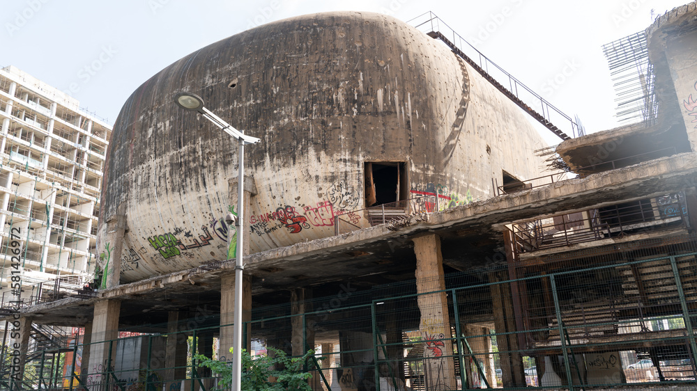 Obraz premium The Egg abandoned theater in Beirut, Lebanon