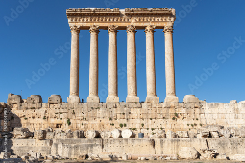The Roman temple complex at Baalbek, Lebanon photo