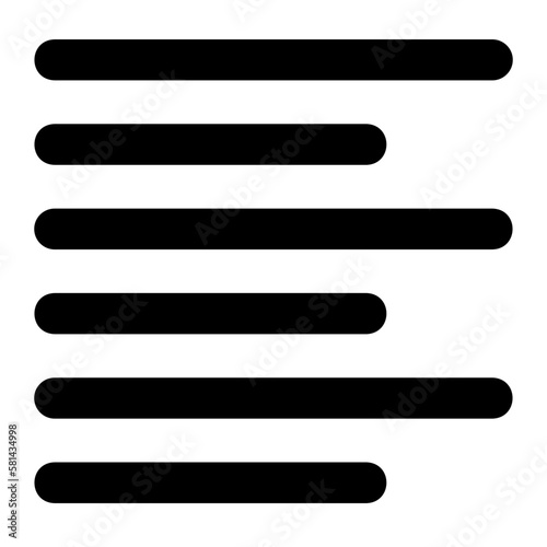 left align glyph icon