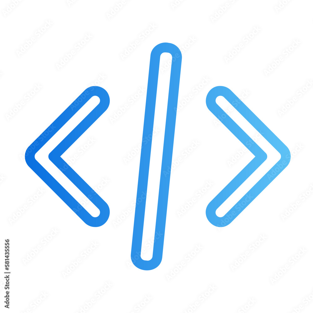coding gradient icon coding gradient icon
