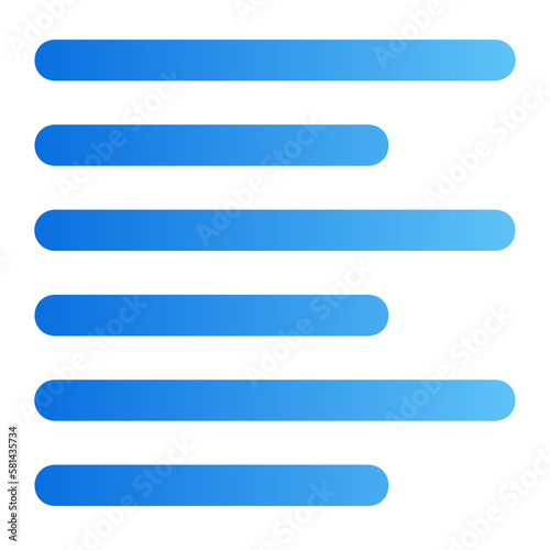 left align gradient icon