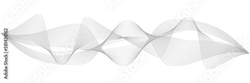 Abstract Smooth speed wave lines isolated for banner, template, background