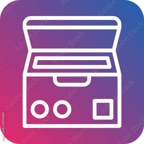 Vector Design Deep Freezer Icon Style