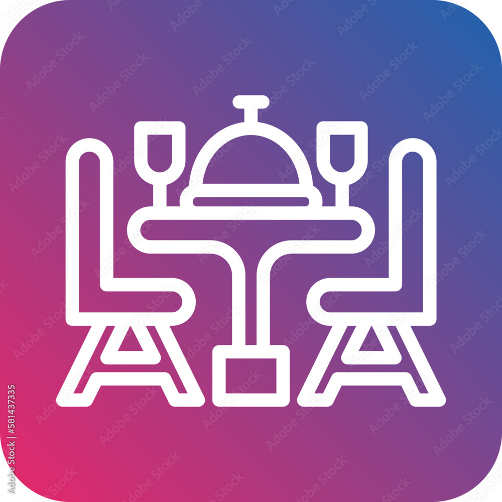Vector Design Dining Table Icon Style Vector Design Dining Table Icon Style