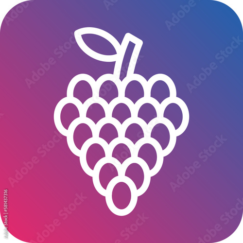 Vector Design Grapes Icon Style