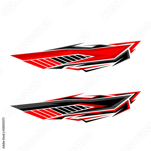 vector racing and sports car body wrap sticker