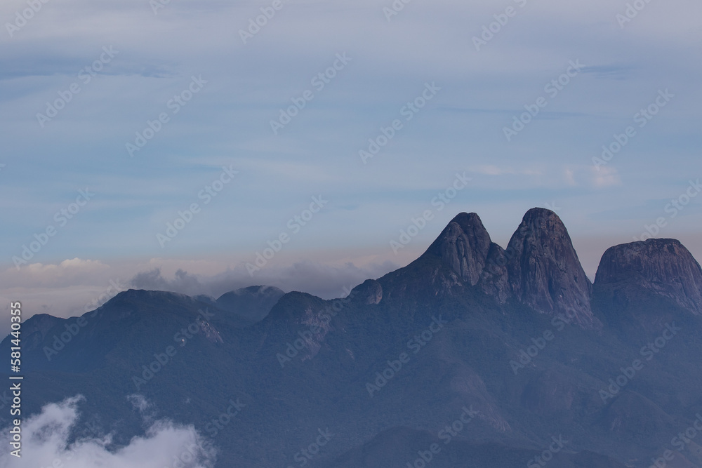 Obraz premium Peaks seen from above