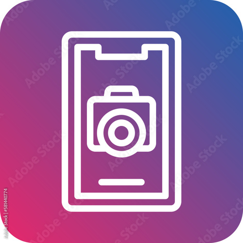 Vector Design Mobile Camera Icon Style