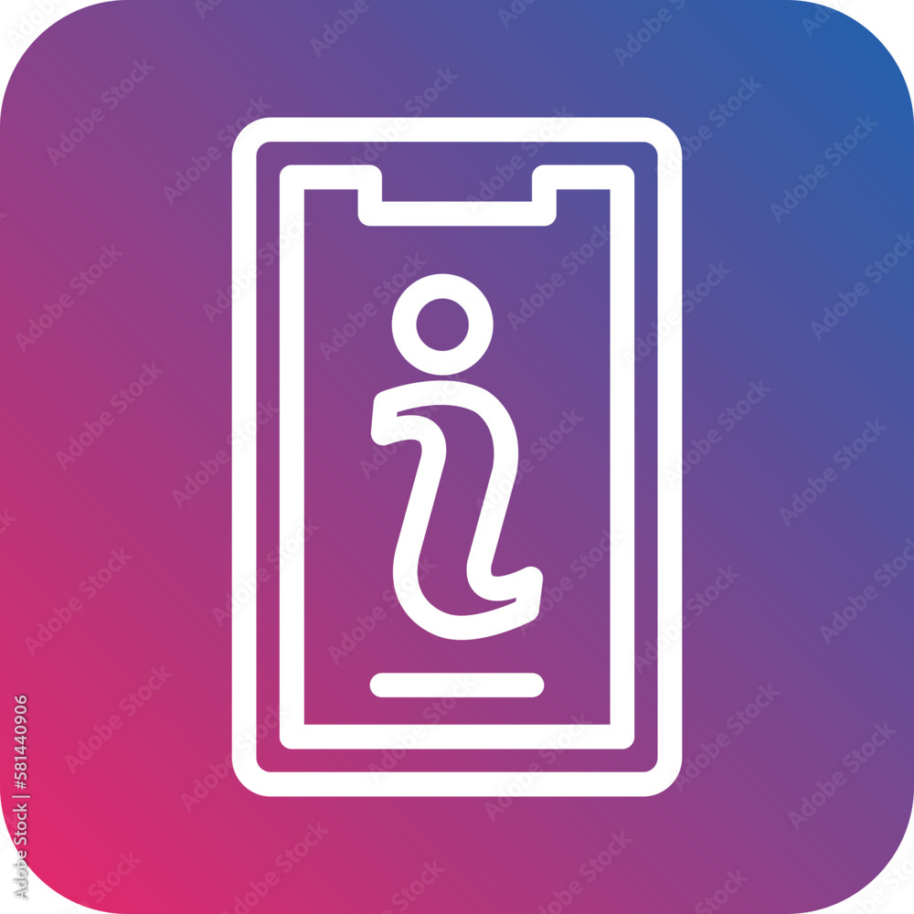 Vector Design Mobile Info Icon Style Vector Design Mobile Info Icon Style