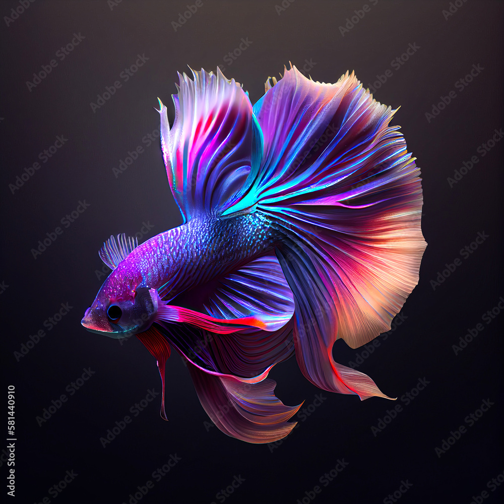 Fototapeta premium Schleierfisch, ki generated