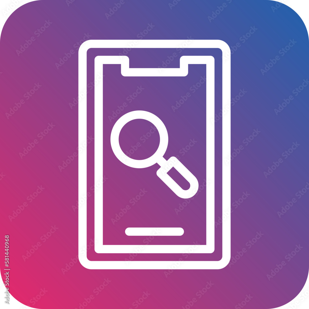 Vector Design Mobile Research Icon Style Vector Design Mobile Research Icon Style