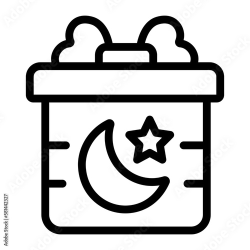 gift box line icon