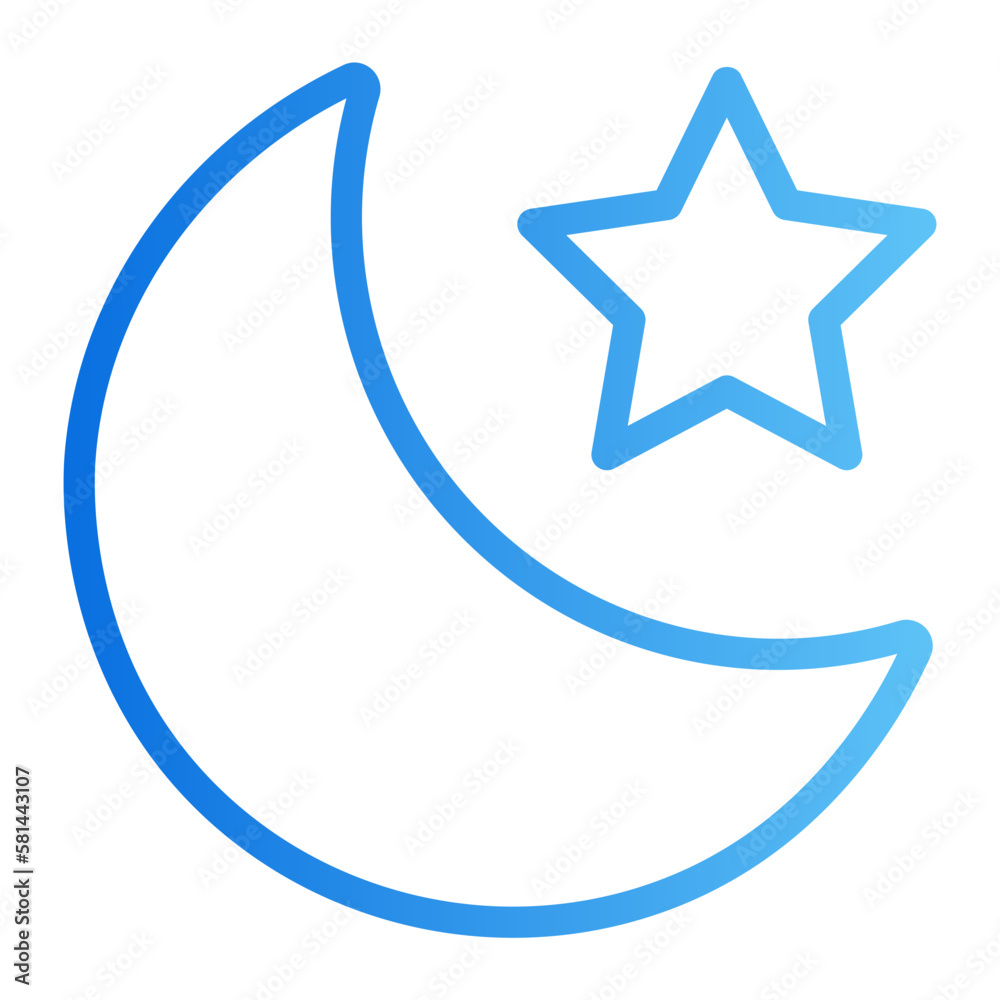 moon gradient icon moon gradient icon