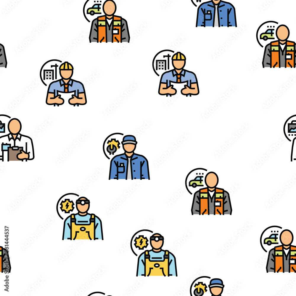 repair worker engineer man vector seamless pattern repair worker engineer man vector seamless pattern