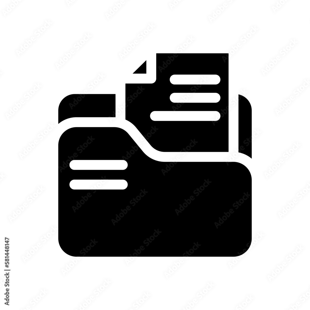 portfolio solid icon illustration vector graphic portfolio solid icon illustration vector graphic