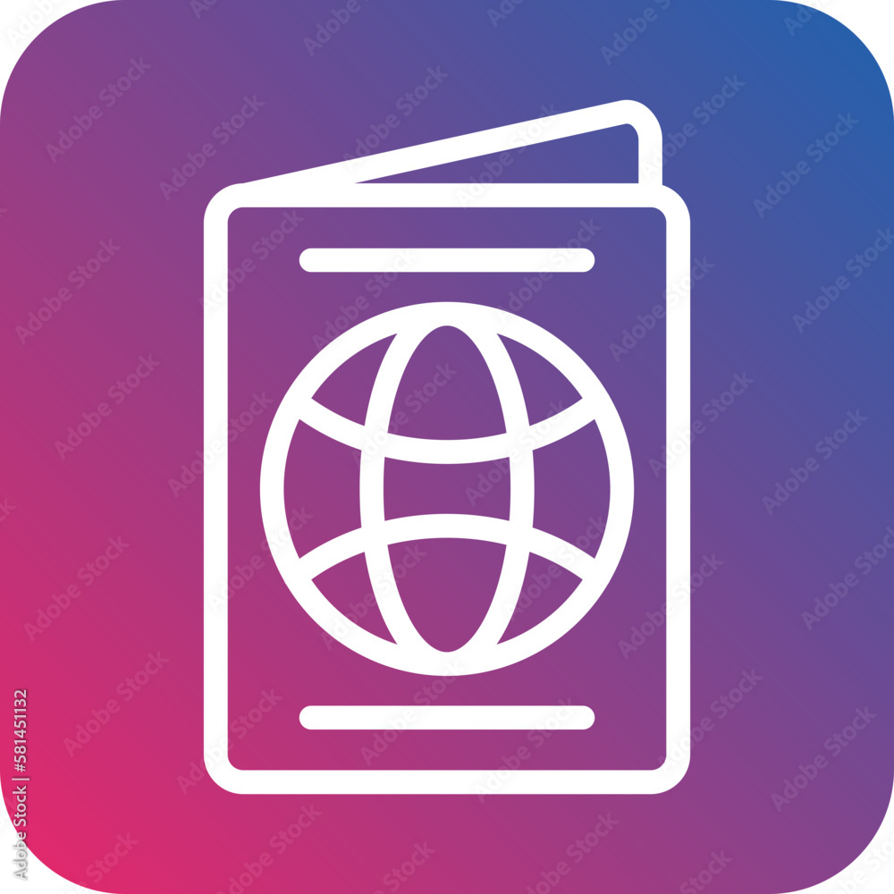 Vector Design Passport Icon Style Vector Design Passport Icon Style