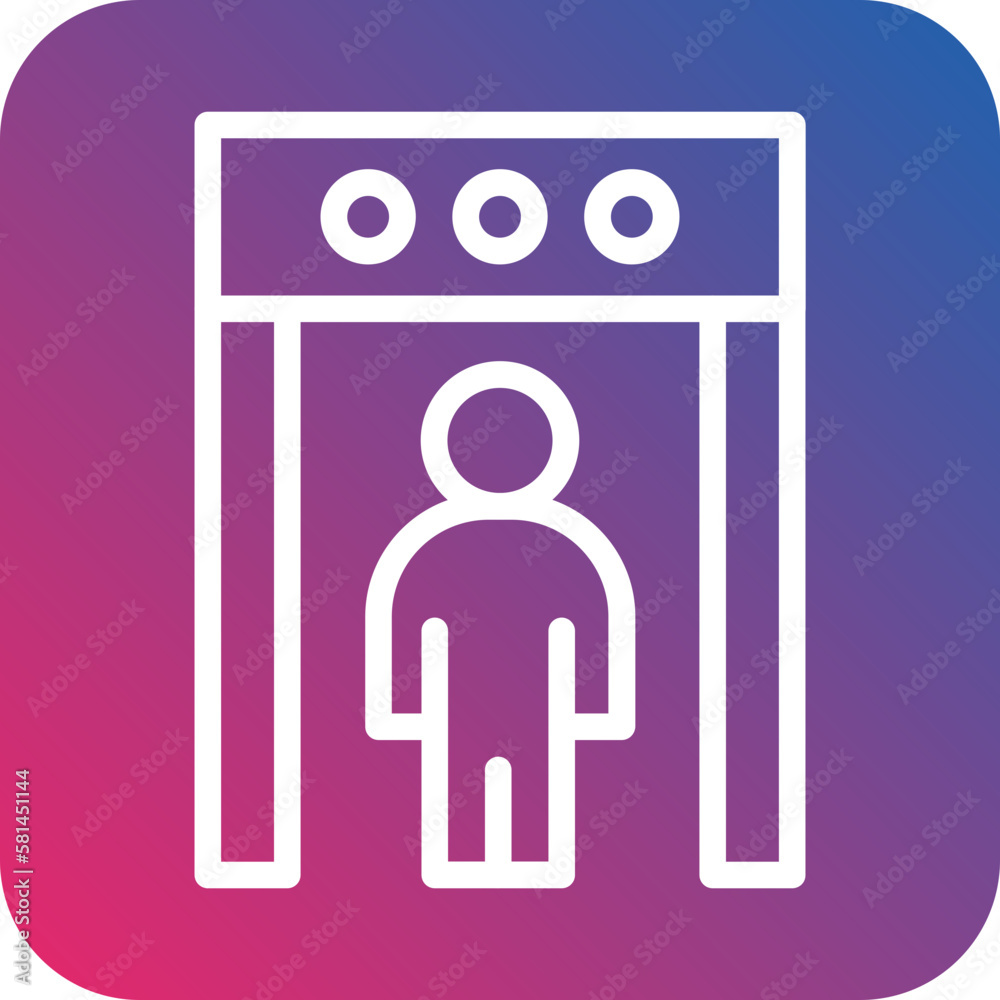 Vector Design Body Scanner Icon Style Vector Design Body Scanner Icon Style