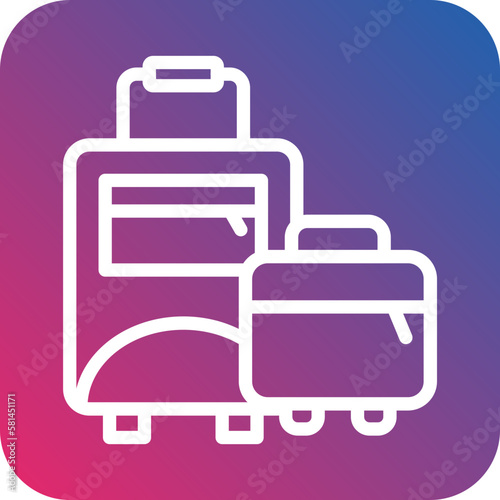 Vector Design Luggage Icon Style