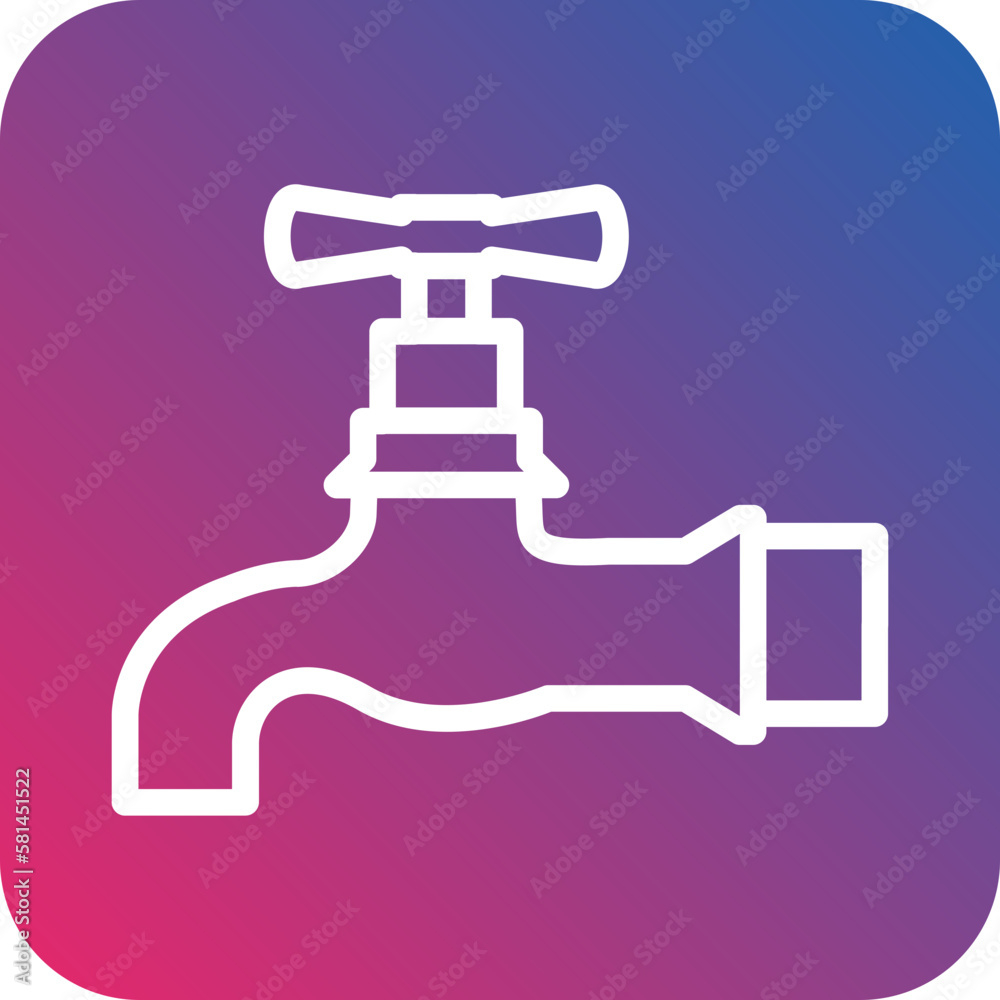Vector Design Water Tap Icon Style Vector Design Water Tap Icon Style