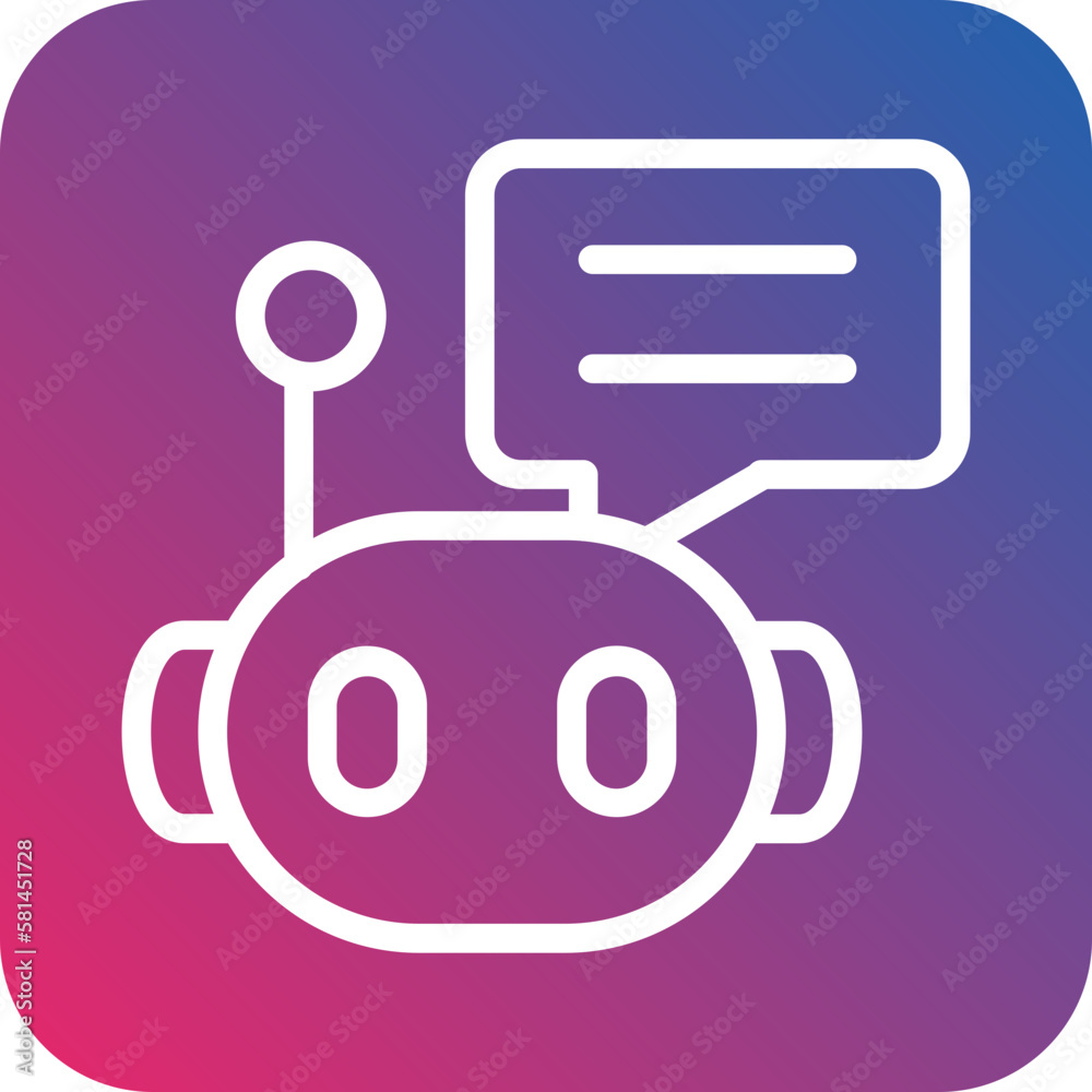 Vector Design Chat Bot Icon Style Vector Design Chat Bot Icon Style
