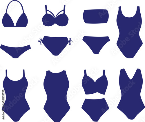  lingerie underpants and bra silhouette