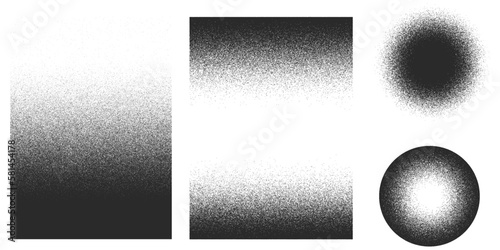 Grain noise texture background, grunge gradient, dirty distressed effect. © Mockmenot