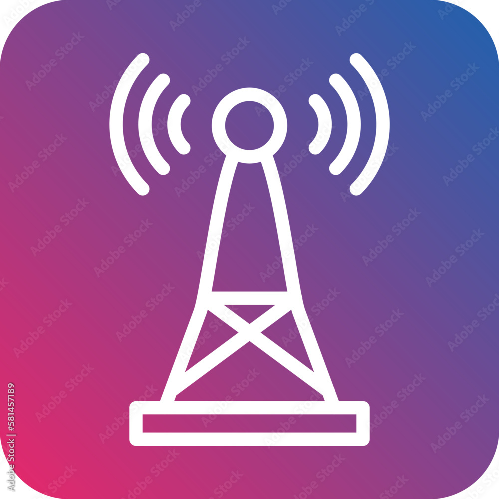 Vector Design Signal Tower Icon Style Vector Design Signal Tower Icon Style