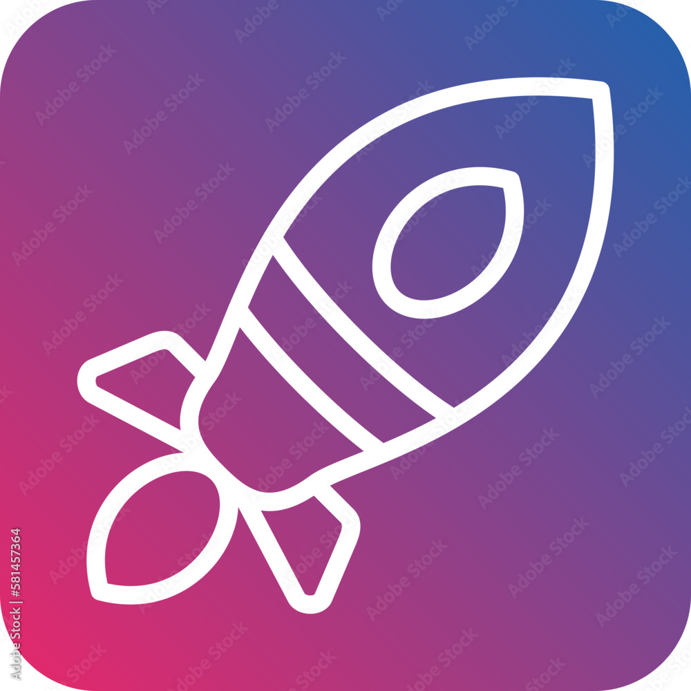 Vector Design Rocket Icon Style Vector Design Rocket Icon Style