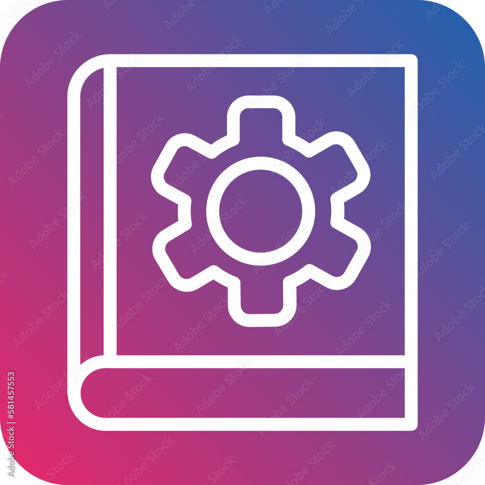 Vector Design Management Learning Icon Style Vector Design Management Learning Icon Style