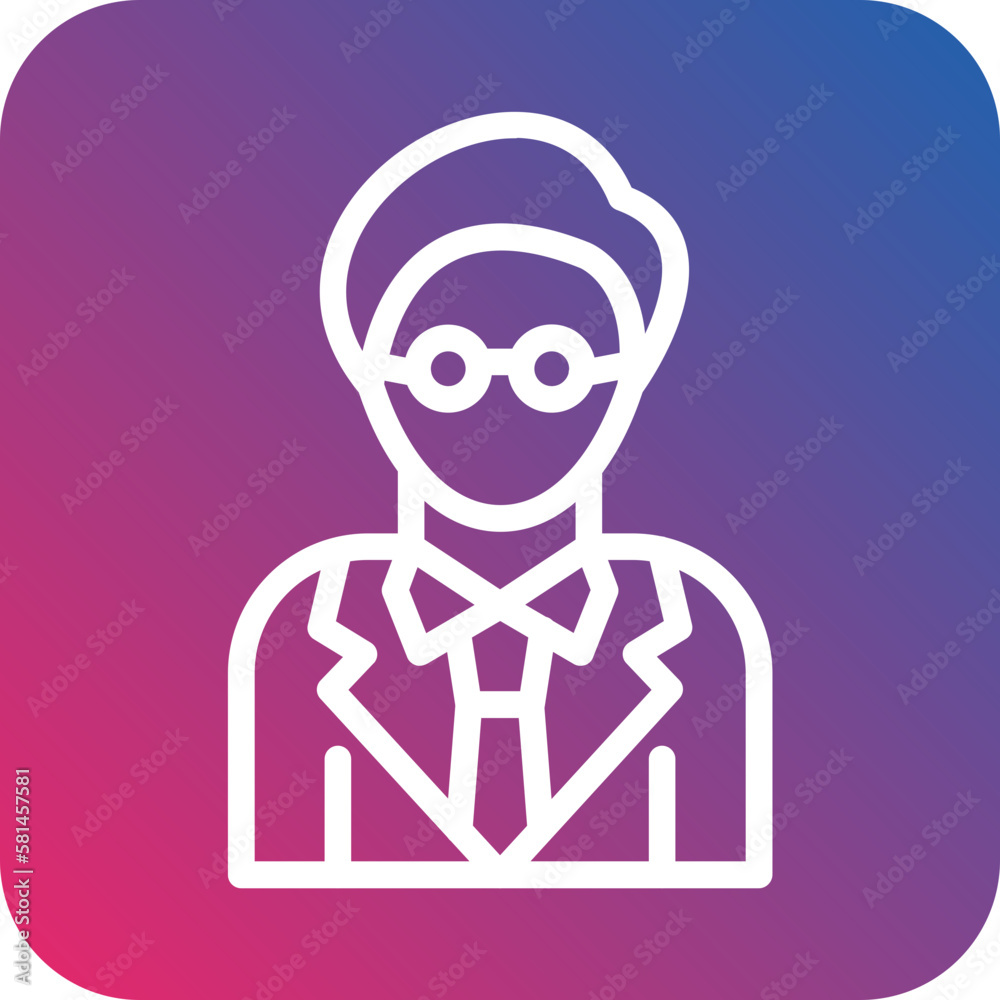 Vector Design Male Professor Icon Style Vector Design Male Professor Icon Style