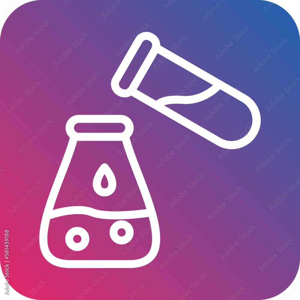 Vector Design Mixing Chemical Icon Style Vector Design Mixing Chemical Icon Style